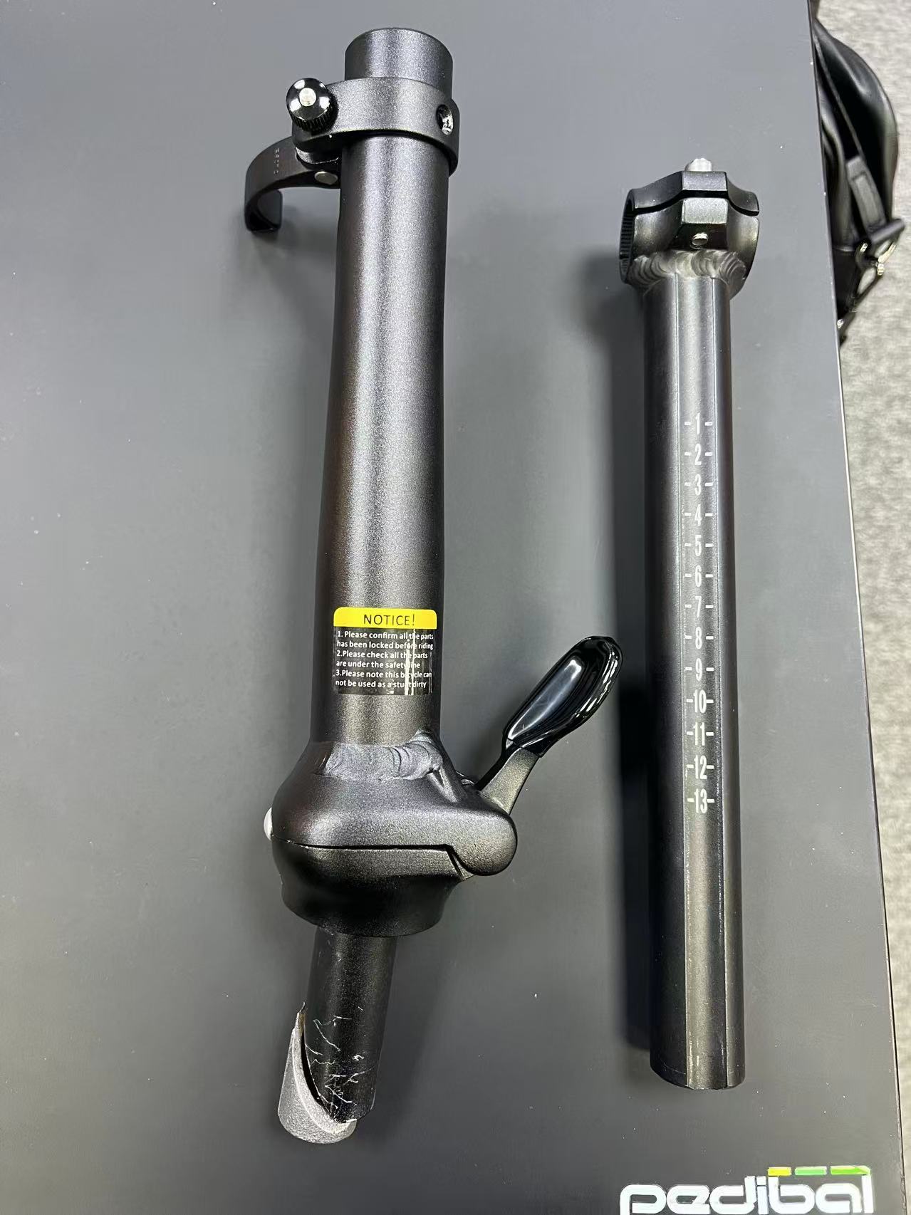 Pedibal Navigata Folding Handlebar Stem Assembly (2 pc)