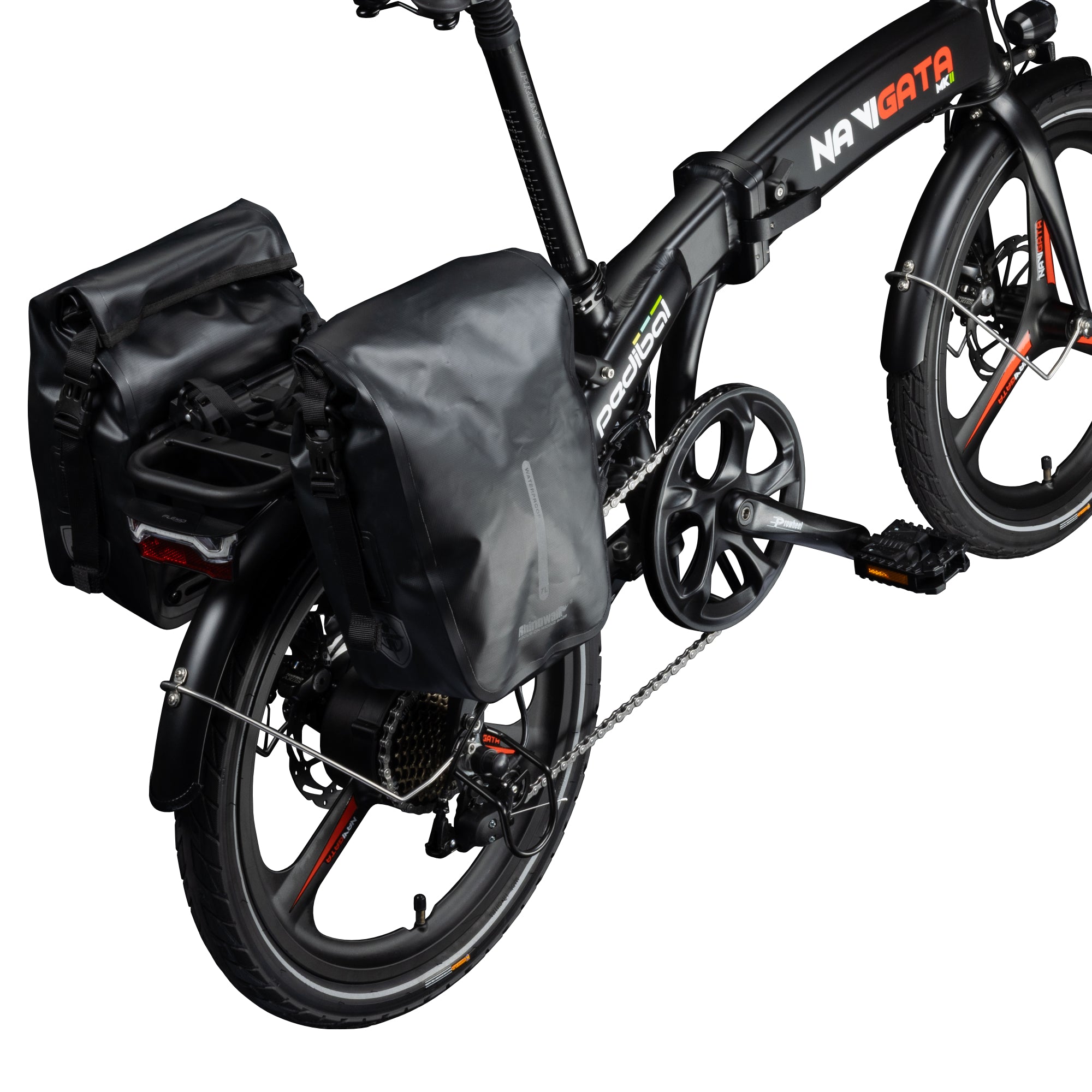 Pedibal Navigata Bespoke Rear Pannier Rack with bags 2