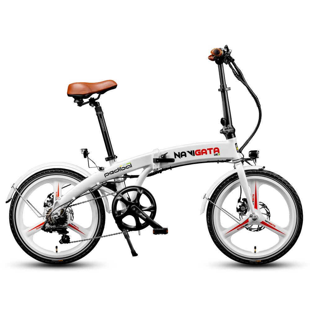 Pedibal Navigata® Folding Electric Bike - Long Range Lightweight Compact