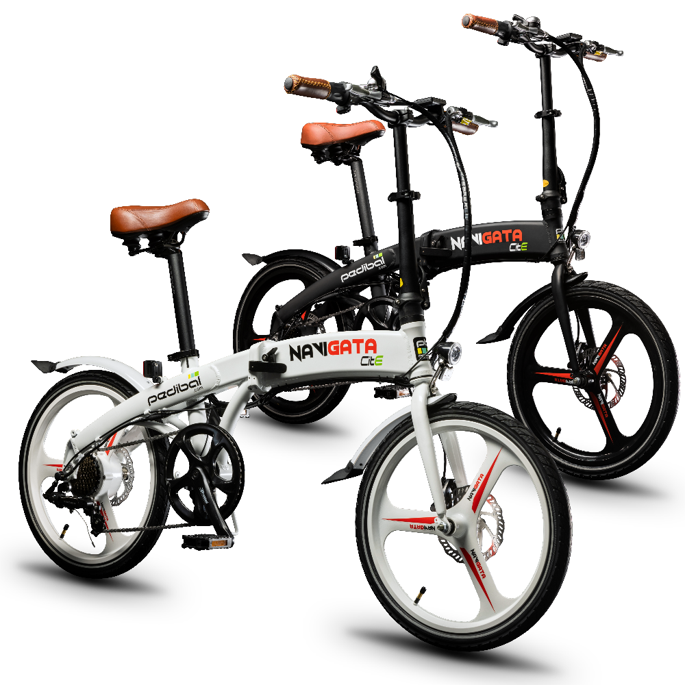Pedibal Navigata® Folding Electric Bike - Long Range Lightweight Compact