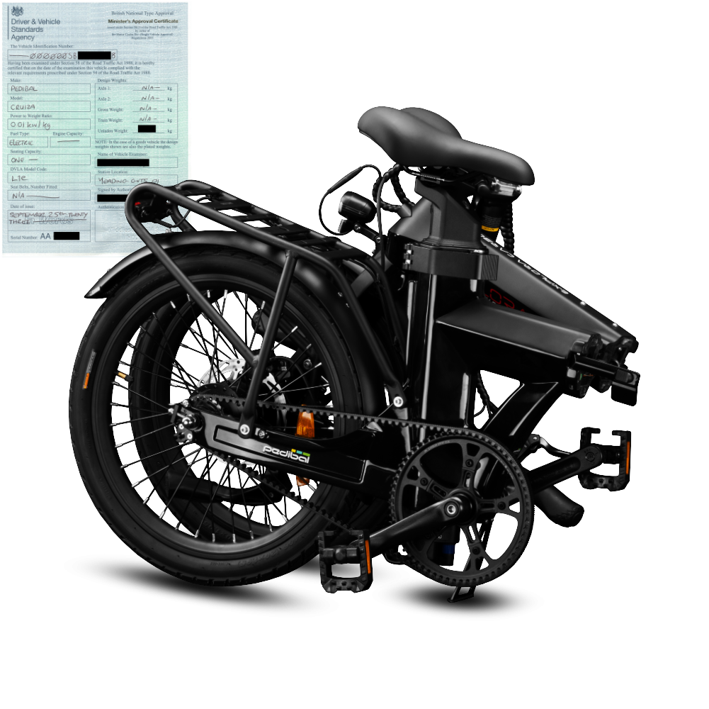 Pedibal Explora Carbon Fibre Folding Electric Bike - Ultra Long Range