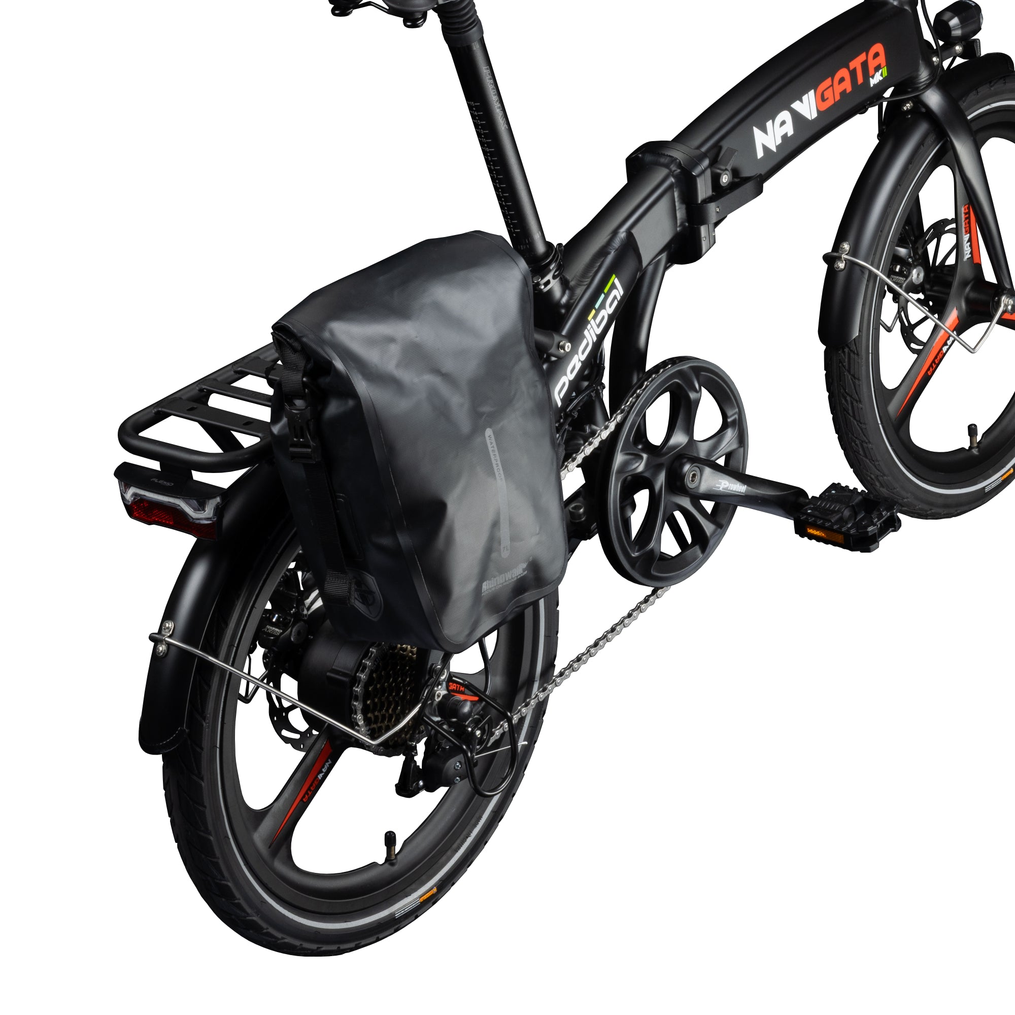 Pedibal Navigata Bespoke Rear Pannier Rack with bags 1