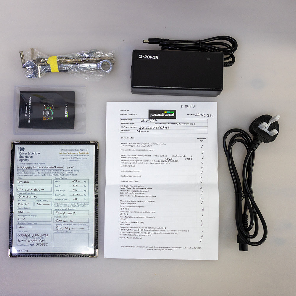 Pedibal Navigata CitE - Black 'Nearly New' with 3 miles - DVSA Certified Throttle