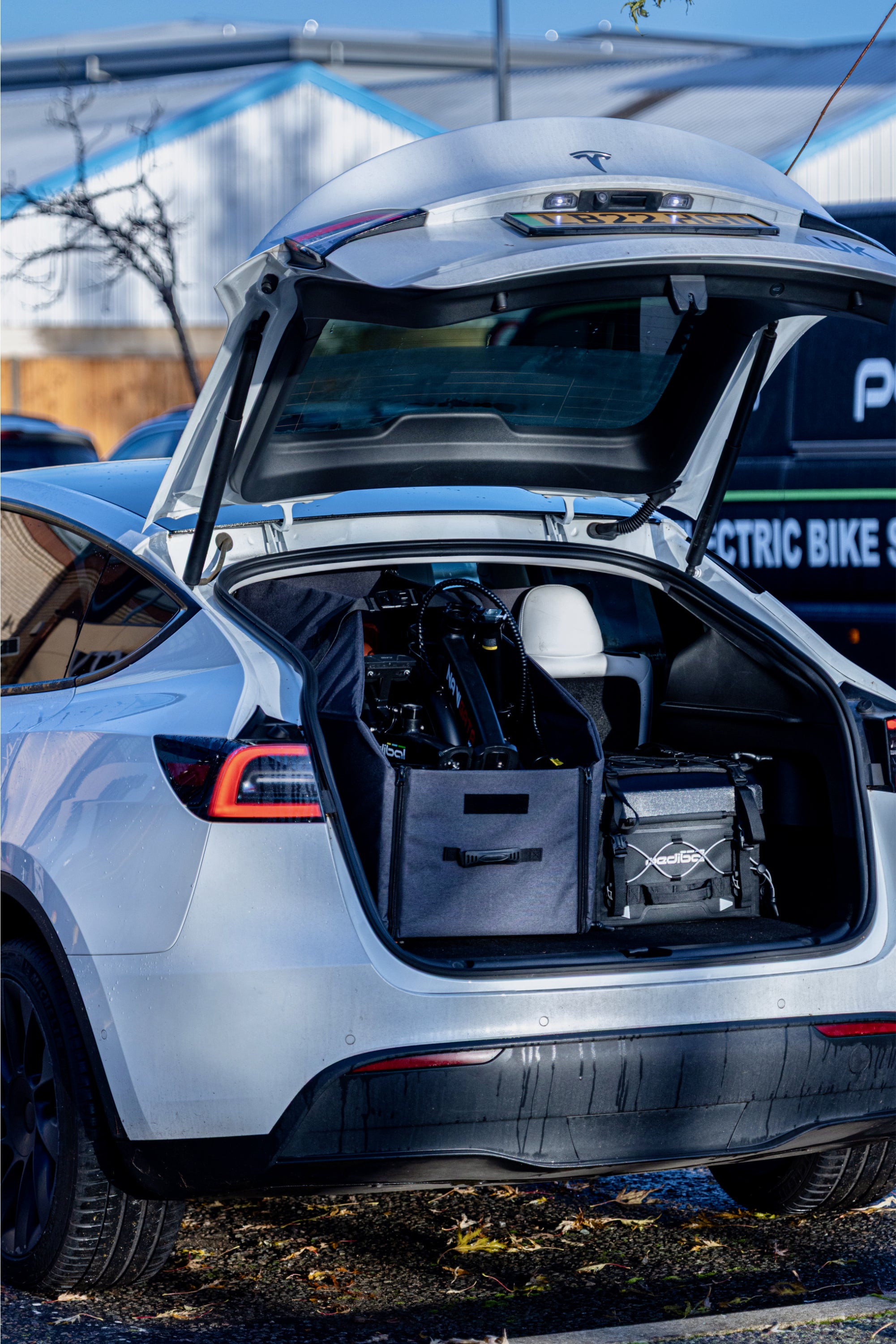 Pedibal 20″ Portable Folding eBike Storage Box – Flat‑Pack Design with Removable Wheels